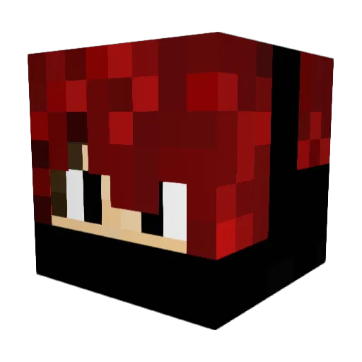 MajestiesGaming Minecraft avatar head, 3D render