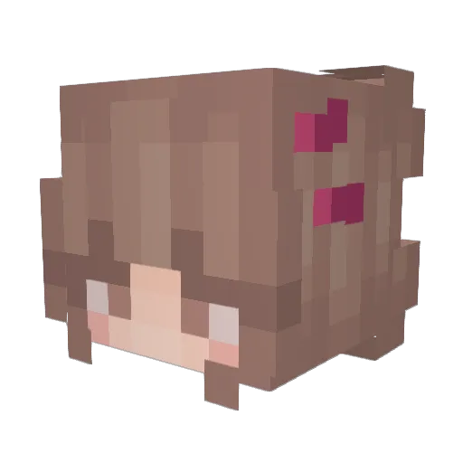 Majestiiic Minecraft avatar head, 3D render