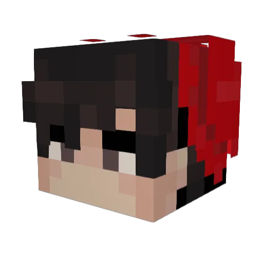 Majestroo Minecraft avatar head, 3D render