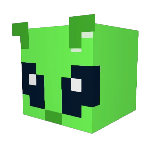 Majestyz Minecraft avatar head, 3D render