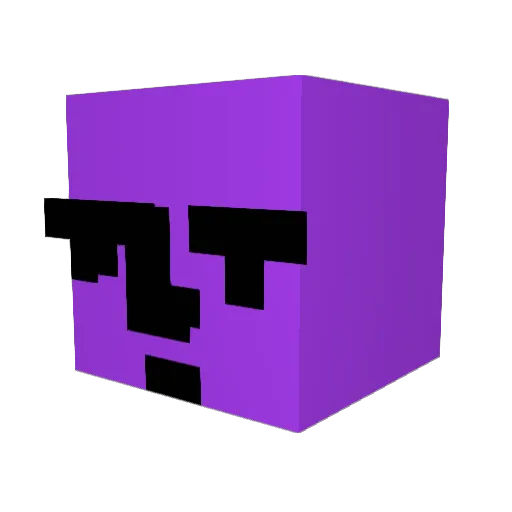 Majez Minecraft avatar head, 3D render