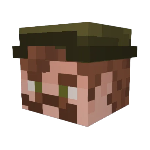 Majid__ Minecraft avatar head, 3D render