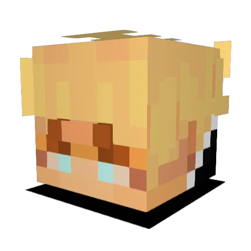Majik01 Minecraft avatar head, 3D render