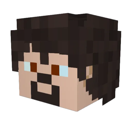 Majikguy Minecraft avatar head, 3D render