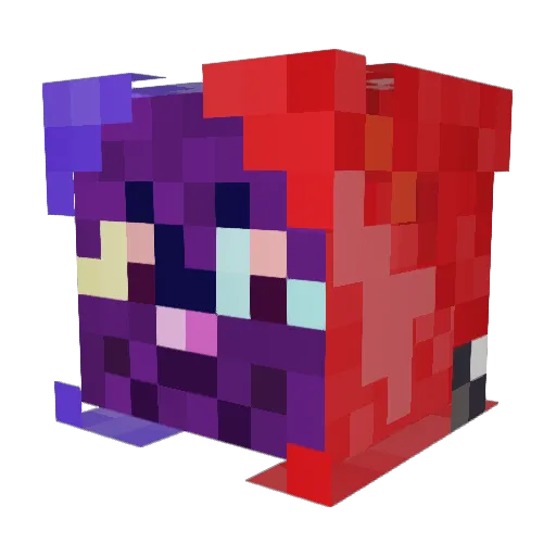 Majikks Minecraft avatar head, 3D render