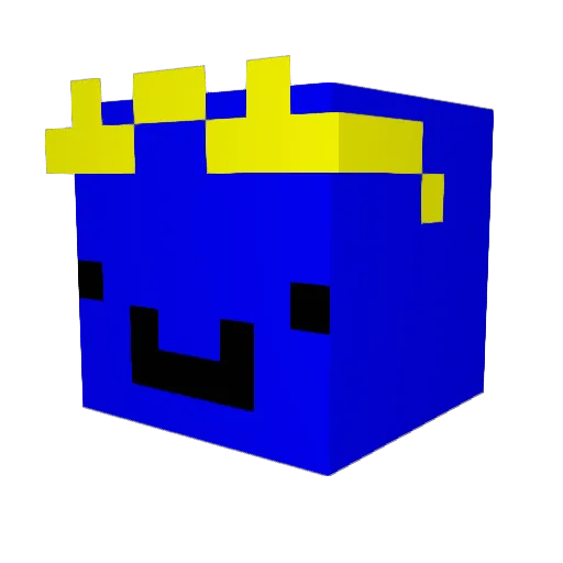 Majimene01 Minecraft avatar head, 3D render
