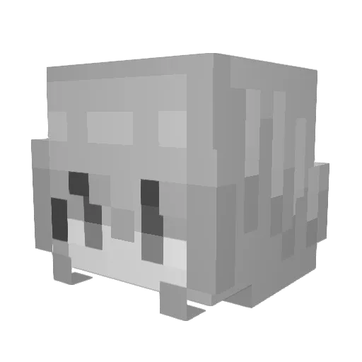 MajinAHK Minecraft avatar head, 3D render