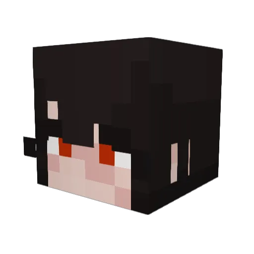 MajinArcher Minecraft avatar head, 3D render