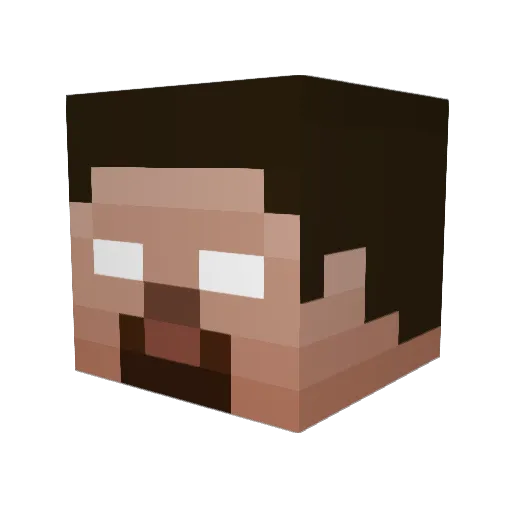 MajinMackie Minecraft avatar head, 3D render
