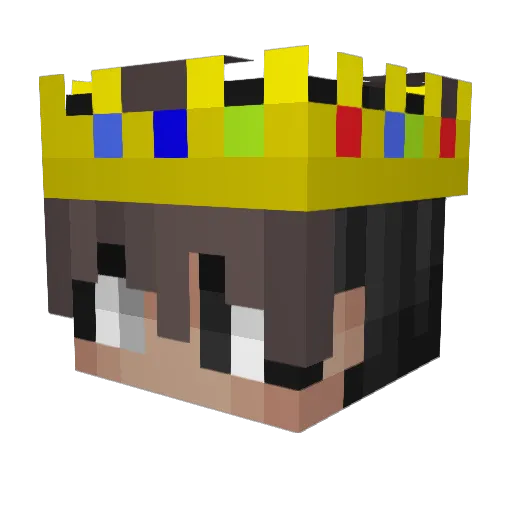 MajinnBluu Minecraft avatar head, 3D render