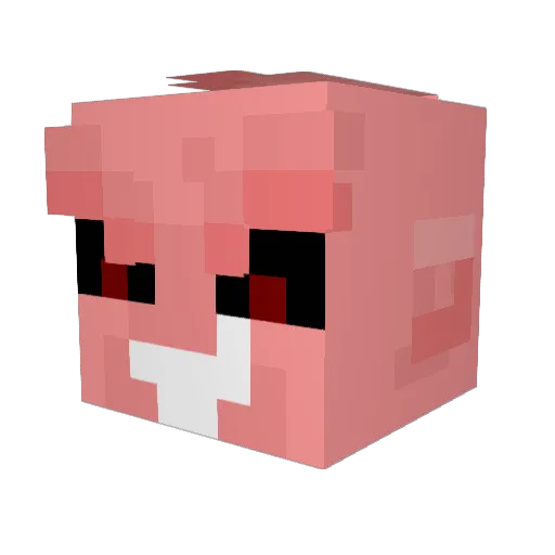 Majjinbuu Minecraft avatar head, 3D render