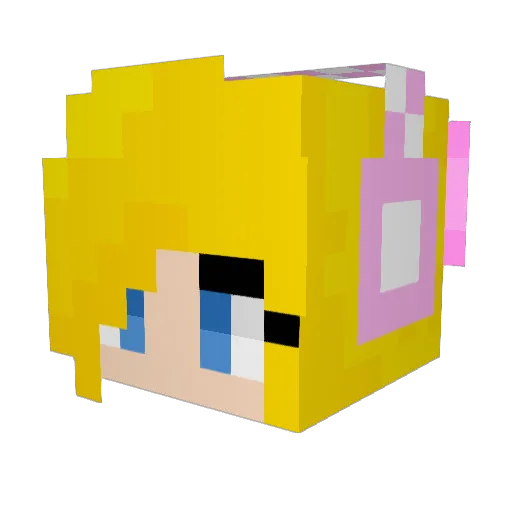 Majka28 Minecraft avatar head, 3D render