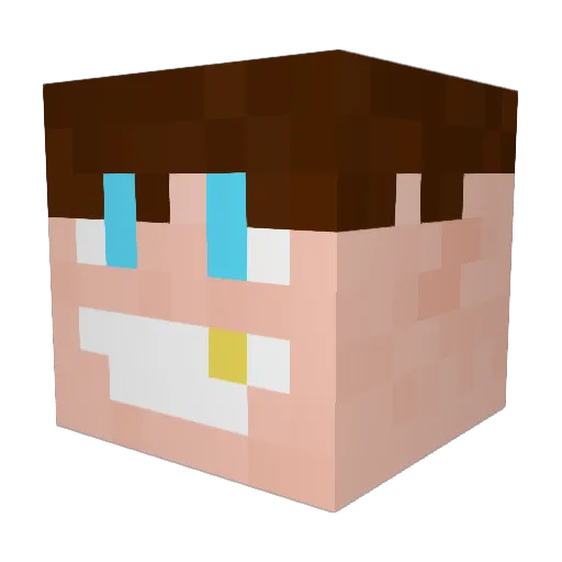 Majkel_majkel Minecraft avatar head, 3D render