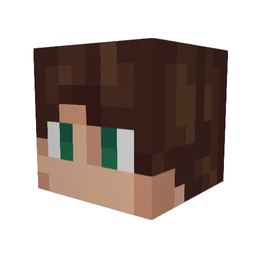 Majkl014cz Minecraft avatar head, 3D render