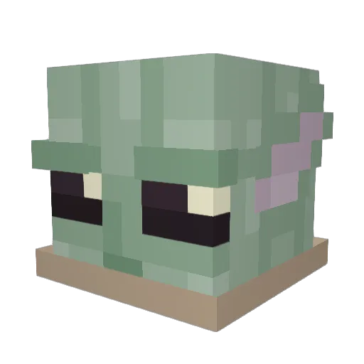 MajkyLL Minecraft avatar head, 3D render