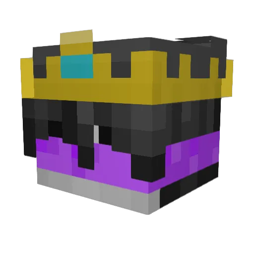Majky_XX Minecraft avatar head, 3D render