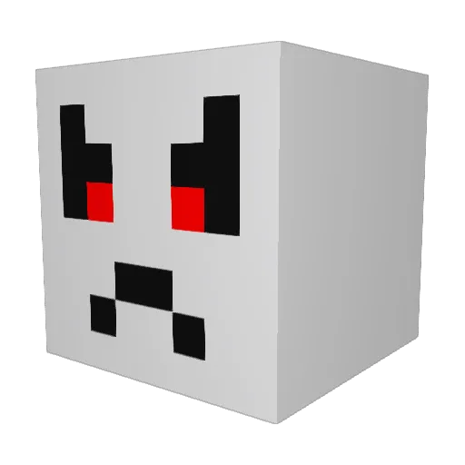 Majkyy Minecraft avatar head, 3D render
