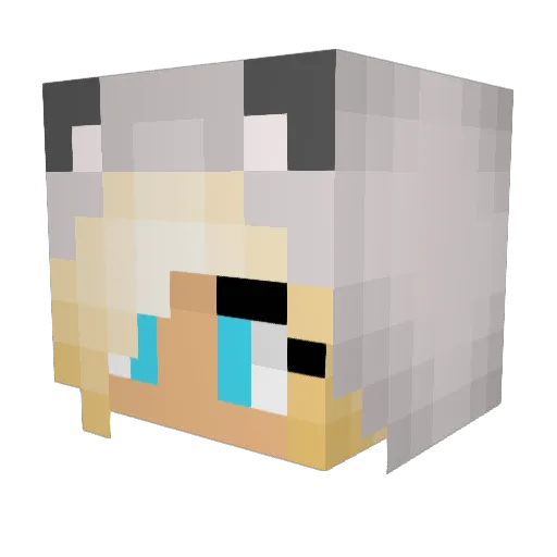 Majlo7 Minecraft avatar head, 3D render