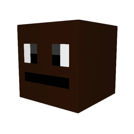Majluwa Minecraft avatar head, 3D render