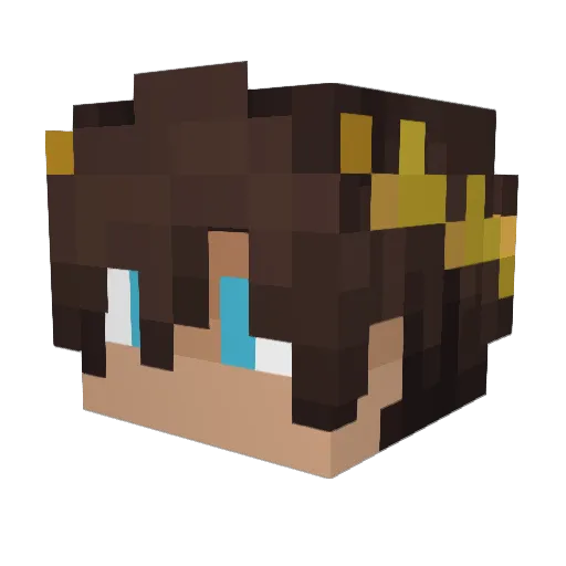 Majnr_09 Minecraft avatar head, 3D render
