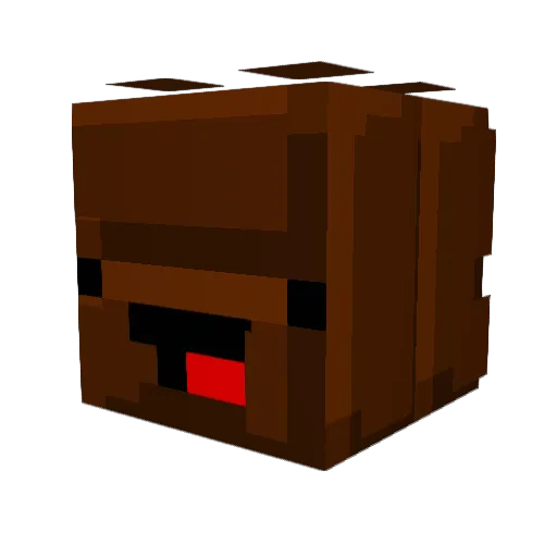 MajnyX Minecraft avatar head, 3D render