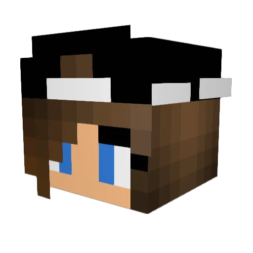 Majon92 Minecraft avatar head, 3D render