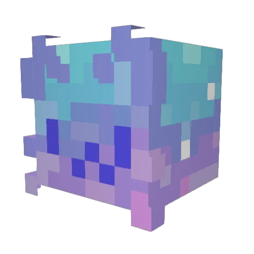 Major Minecraft avatar head, 3D render