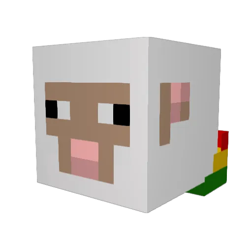 MajorCrisis Minecraft avatar head, 3D render