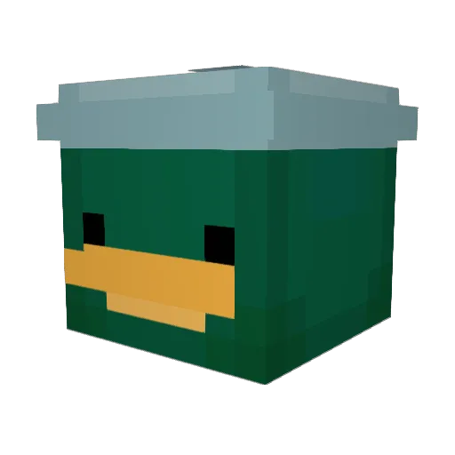 MajorEU Minecraft avatar head, 3D render