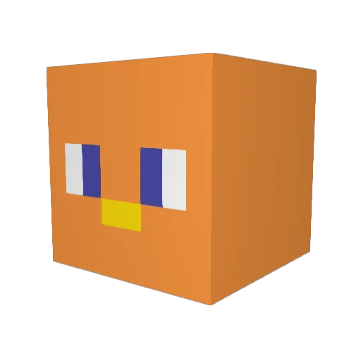 MajorFeather863 Minecraft avatar head, 3D render