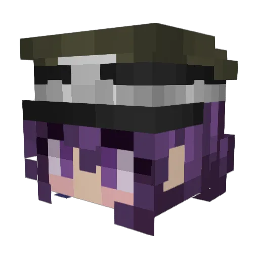 MajorGamerAce Minecraft avatar head, 3D render