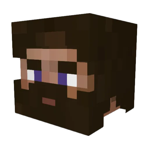 MajorGolibroda Minecraft avatar head, 3D render