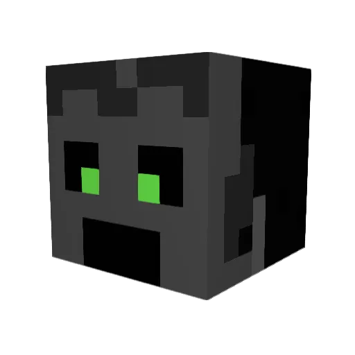 MajorMaxxx Minecraft avatar head, 3D render
