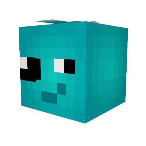 MajorMicah Minecraft avatar head, 3D render