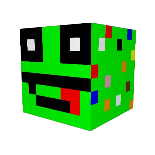 MajorNbc27 Minecraft avatar head, 3D render