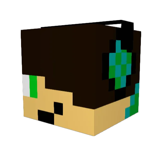 MajorNinga Minecraft avatar head, 3D render
