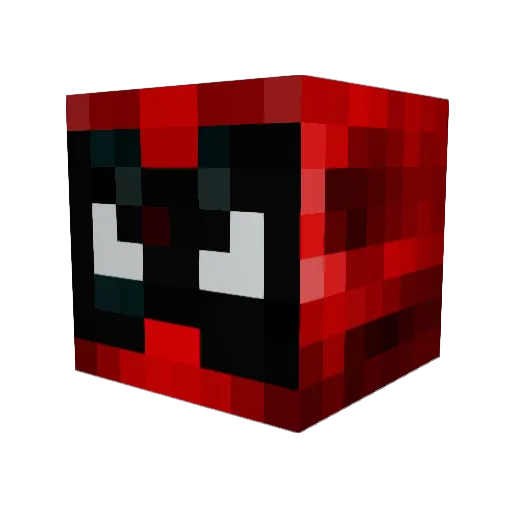 MajorNova Minecraft avatar head, 3D render