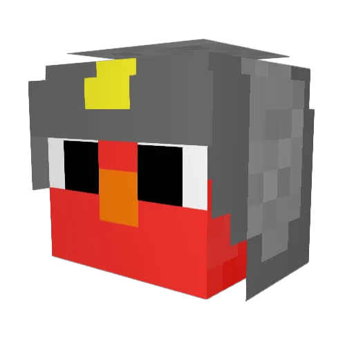 MajorOof420 Minecraft avatar head, 3D render