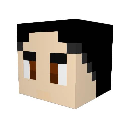 MajorRhodes420 Minecraft avatar head, 3D render