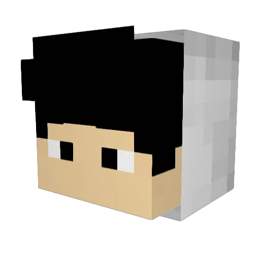 MajorScorpion Minecraft avatar head, 3D render