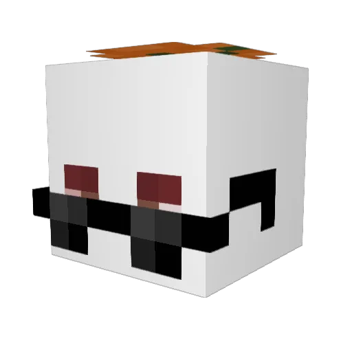 MajorSphere Minecraft avatar head, 3D render