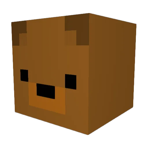 MajorTFoolery Minecraft avatar head, 3D render
