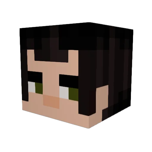 MajorTom112 Minecraft avatar head, 3D render