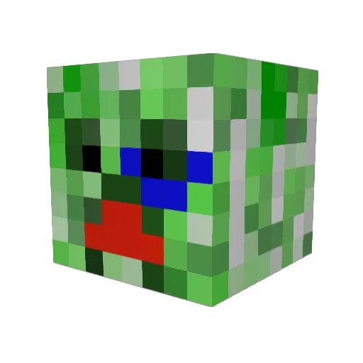 MajorX99 Minecraft avatar head, 3D render