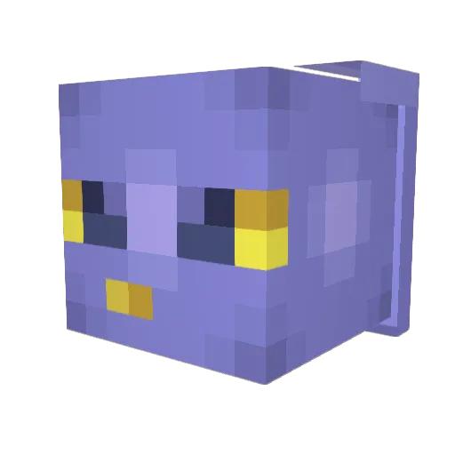 MajorXL_ Minecraft avatar head, 3D render