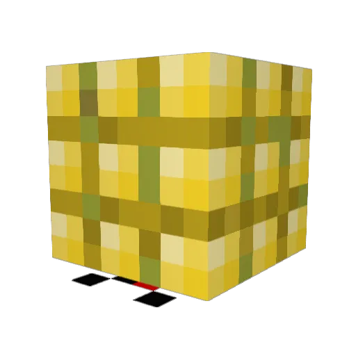 Major_21_ Minecraft avatar head, 3D render