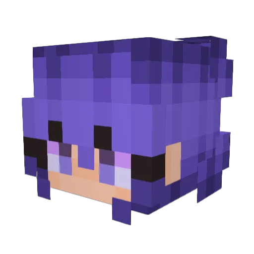 Major_Melody_516 Minecraft avatar head, 3D render