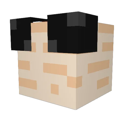 Major_Pancakes Minecraft avatar head, 3D render