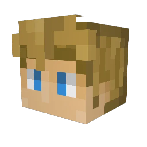 Major_Phule Minecraft avatar head, 3D render