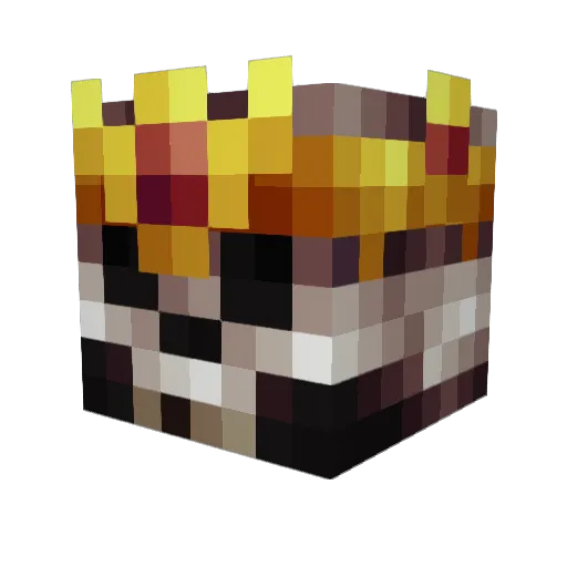 Majora6625 Minecraft avatar head, 3D render